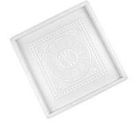 FUOYLOO Molde de Hormigón Cuadrado de Plástico 40X40X3,5 CM para Adoquines de Jardín y Patio, Plantilla Tanglian N.° 5 para Pavimentación Exterior