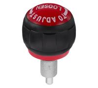 FUOYLOO Perilla de Resorte del Pasador de Tracción 58 MM Negro y Rojo, Compatible Bicicletas Estáticas y Bancos de Pesas para Gimnasio y Uso Doméstico