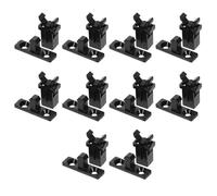 FUOYLOO Pestillo de Presión para Bote de Basura 20 Piezas Bloqueo Táctil Autolock Negro Resorte para Tapa Accesorios Recambios Cierre Seguro Industrial