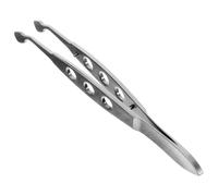 FUOYLOO Pinzas de Masaje para Párpados de Acero Inoxidable Punta Cuadrada 4x5 Mm, Herramienta Profesional para Extracción de Glándulas de Meibomio, Cuidado Ocular para Mujeres