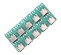 FUOYLOO Placa Convertidora PCB USB Tipo C Hembra 3.1, 10 Piezas, Conector para Cable de Datos, Transmisión Rápida y Estable, Compatible Dispositivos Electrónicos, Uso DIY en Redes