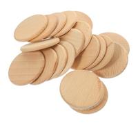 FUOYLOO Rodajas de Madera sin Terminar Redondas 20 Piezas 6x0,6 Cm Discos de Madera para Manualidades Diy, Virutas para Pintar y Decoración Artesanal
