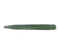 FUOYLOO Rodillo de Masaje Facial de Jade Verde para Relajación Muscular y Masaje de Cuello y Piernas, Herramienta Lavable Adecuado para Personas Ocupadas