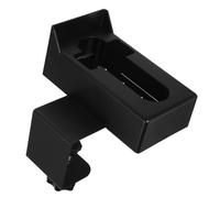 FUOYLOO Soporte de Timbre para Ring Antirrobo sin Taladro, Montaje de Anillo Capota Metálica Negra, Soporte Ajustable para Puerta de Apartamento, Instalación sin Daños, Protección Segura