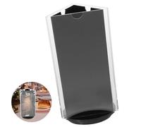 FUOYLOO Soporte Giratorio Acrílico para Menú de Mesa 3 Caras 90x180 Mm, Porta Tarjetas y Letreros para Restaurante, Expositor Sobremesa Estable para Eventos y Promociones