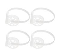 FUOYLOO Soporte Prácticas Piezas Blanco, 4 Orejeras y Plástico de para para Hacer en Invierno Adecuado para Esquí Patinaje