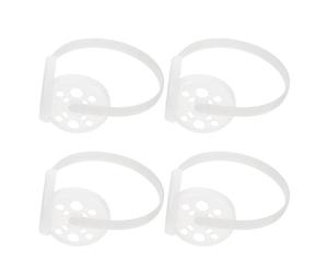 FUOYLOO Soporte Prácticas Piezas Blanco, 4 Orejeras y Plástico de para para Hacer en Invierno Adecuado para Esquí Patinaje