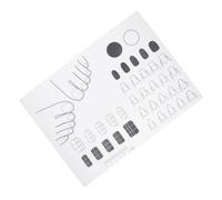 FUOYLOO Tapete de Silicona Acrílica para Manicura 28X21 CM Lámina para Práctica y Diseño de Uñas Semi-Transparente para Pedicura Herramienta Lavable para Arte Uñas Profesional y