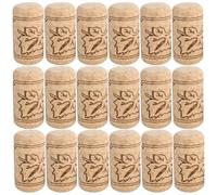 FUOYLOO Tapones de Madera Selladores Prácticos para Botellas de Vino y Cerveza 20 Que Mantienen el Vino y Evitan Contaminación, Diseño Delicado para Proyectos Creativos