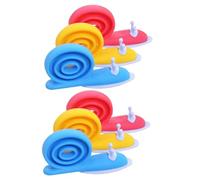 FUOYLOO Tope de Puerta Forma de Caracol en TPE, 6 Piezas, Protege Dedos y Sujeta Puertas en Oficina o Habitación Infantil Color Aleatorio