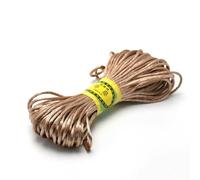 FUPOHUA Hilo Trenzado de macramé de Seda con Nudo Chino, de Nailon y Cola de Rata Negra, 20 m y 2,5 mm