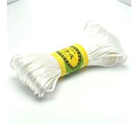 FUPOHUA Hilo Trenzado de macramé de Seda con Nudo Chino, de Nailon y Cola de Rata Negra, 20 m y 2,5 mm