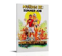 Fuqianzi Póster retro para The Comedy Film Meatballs III - Summer Job (1987) Modern Home Kitchen Dormitory Kids Room 12 x 18 pulgadas (30 x 45 cm)