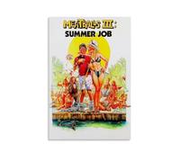 Fuqianzi Póster retro para The Comedy Film Meatballs III - Summer Job (1987) Modern Home Kitchen Dormitory Kids Room 40 x 60 cm