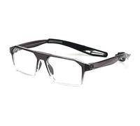 FUQINQINGOZ Gafas de Lectura con Bloqueo de luz Azul, Montura TR, for computadora, antideslumbrantes, con Espejo Plan y Ligero(Light-Gray,+200)