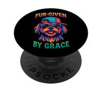 Fur Dado por Grace Funny Pun Shih Tzu Christian Faith PopSockets PopGrip Adhesivo