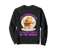 FUR EVERYWHERE AND NOT A CARE IN THE WORLD Sudadera
