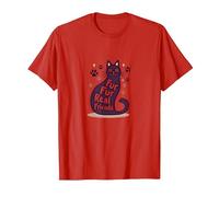 Fur Fur Real Friends Gato Paw Print Pet Lover Camiseta, Hombre, Rojo, 3XL