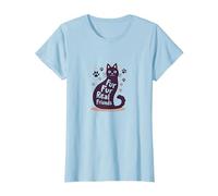 Fur Fur Real Friends Gato Paw Print Pet Lover Camiseta, Mujer, Azul Bebé, 3XL