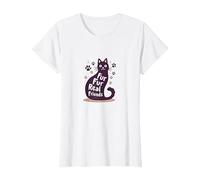 Fur Fur Real Friends Gato Paw Print Pet Lover Camiseta, Mujer, Blanco, 3XL