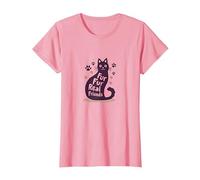 Fur Fur Real Friends Gato Paw Print Pet Lover Camiseta, Mujer, Rosado, 3XL