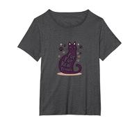 Fur Fur Real Friends Gato Paw Print Pet Lover Camiseta, Mujer Tallas Grandes, Jaspeado Oscuro, 1XL Grande