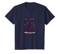 Fur Fur Real Friends Gato Paw Print Pet Lover Camiseta, Niños, Azul Marino, 3 años