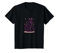 Fur Fur Real Friends Gato Paw Print Pet Lover Camiseta, Niños, Negro, 3 años