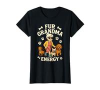 Fur Grandma Energy, Divertido Amante de los Perros, para Abuelitas Que pasean Perros Camiseta