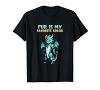 Fur is my Favorite Color l Anthro Dragon Character Artwork Camiseta