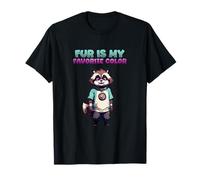 Fur is my Favorite Color l Anthro Raccoon Character Artwork Camiseta