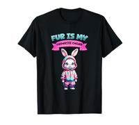 Fur is my Favorite Color Rabbit Character Camiseta