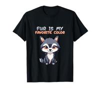 Fur is my Favorite Color Raccoon Character Camiseta