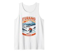 Furano Japan Ski Resort Montaña Viajes Gráfico Camiseta sin Mangas