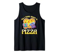 Furby All I Think About Is Pizza! Happiest Duo Loving Pizza Camiseta sin Mangas