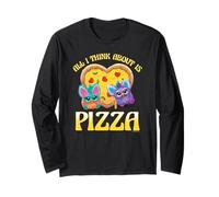 Furby All I Think About Is Pizza! Happiest Duo Loving Pizza Manga Larga