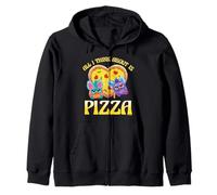 Furby All I Think About Is Pizza! Happiest Duo Loving Pizza Sudadera con Capucha