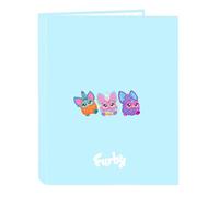 FURBY - Carpeta con Folios 4 Anillas, Ideal para Niños de Diferentes Edades, Cómoda y Versátil, Calidad y Resistencia, 26.5x33 cm