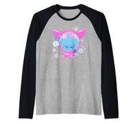 Furby Christmas Snowy Cristal Ball with Little Fluffy Furbet Camiseta Manga Raglan