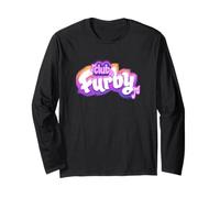 Furby Club Furby Colorful Gradient Musical Notes Furry Logo Manga Larga