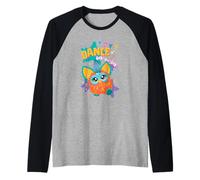 Furby Dance Dah No Lah Fun Party Dancing Happy Orange Furby Camiseta Manga Raglan
