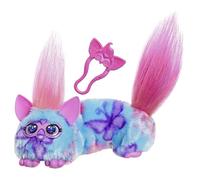 Furby DJ Furblets, Minipeluche electrónico Flut-TER-Luv Extensible y con Divertidos Efectos de Sonido y música, Habla Furbish, Azul, Rosa y Morado