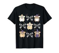 Furby Halloween Cute Witches and Black Bows Retro Collage Camiseta