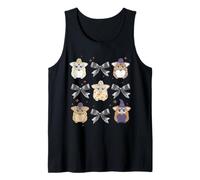 Furby Halloween Cute Witches and Black Bows Retro Collage Camiseta sin Mangas