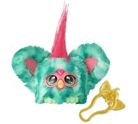 Furby Hasbro Furblets, Mello-NEE, Juguete de Peluche Electrónico, Tamaño Mini, Compañero Coleccionable, Personaje en Color Verde y Rosa, Idea de Regalo, Mascota Interactiva, Regalo para Fiestas
