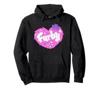 Furby Lovely Heart Shape Pink Fur Sudadera con Capucha