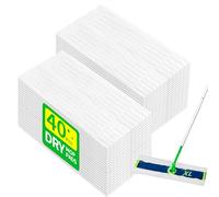 FURCIELOS XL - Paños de barrido en seco compatibles con Swiffer Sweeper XL Mop, almohadillas secas desechables, paños secos para limpiar el polvo, la suciedad, el pelo de mascotas, 40 unidades