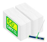 FURCIELOS XL - Paños de barrido en seco compatibles con Swiffer Sweeper XL, repuesto de almohadillas secas desechables, paños secos para limpiar el polvo, la suciedad, el pelo de mascotas, 60 unidades