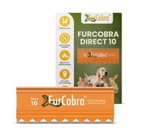 FurCobra Direct 10 Cepillo mascotas 3.54" - Cepillo gatos y perros, suave y sin cuchillas metálicas - Entrena a tus mascotas para ser cepilladas - Peine portátil y fácil de usar para perros y gatos