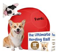 Furdo Pelota de pastoreo de 18 pulgadas para perros, para pastor australiano, para ganado, para Border Collie, para Blue Heelers y otros perros pequeños a medianos, juguetes para perros de pastoreo